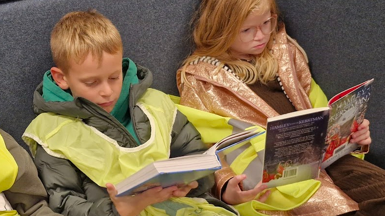 Naar de bib met 3A en 3B