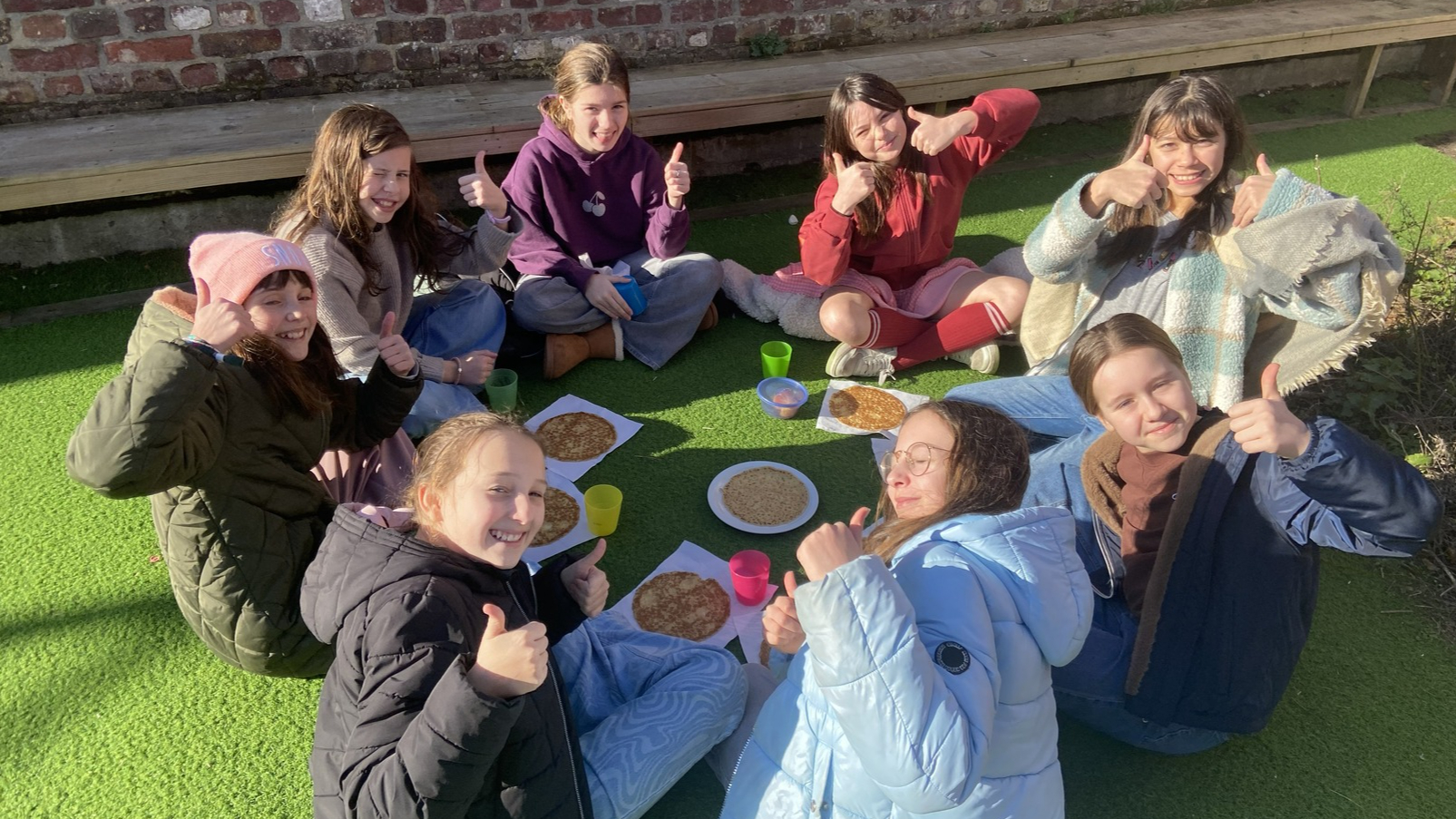 Pannenkoekenfeestje met dank aan het oudercomité